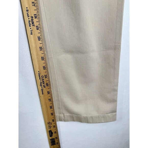 LL Bean Bayside Favorite Fit Pants Womens 4 Khaki Beige Wrinkle Resistant NEW - Picture 10 of 12
